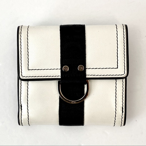 Christian Dior logo-tape tri-fold wallet - Picture 2 of 13